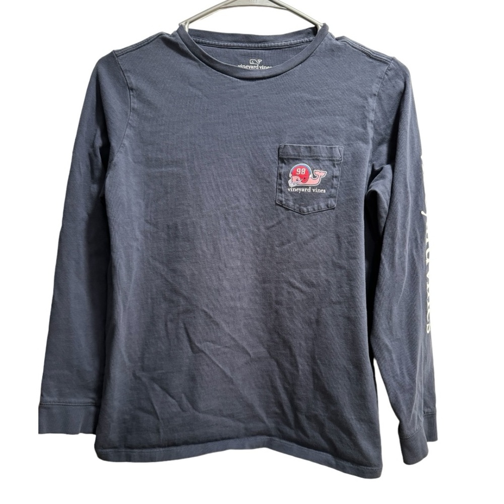 Lot of 2 Vineyard Vines Long-Sleeve Pocket‎ Tees, size Medium (12-14)